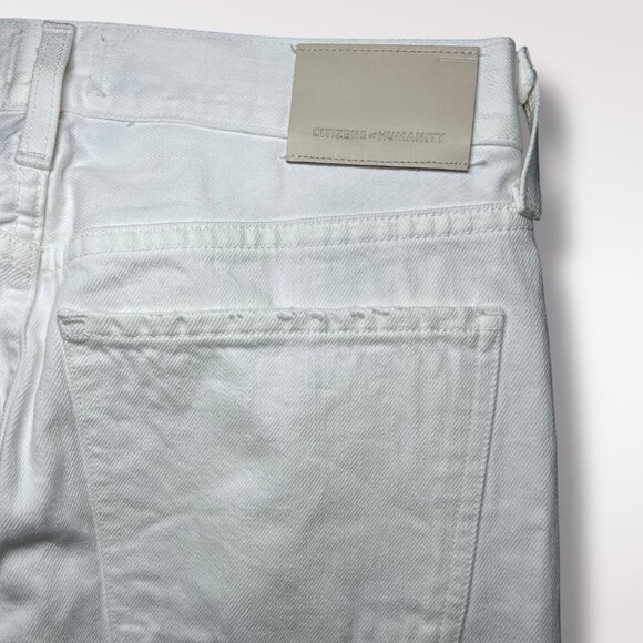 Citizens Of Humanity Emerson Boyfriend Jeans White Denim Size 25 - Picture 10 of 10